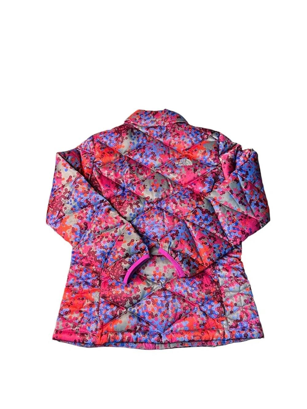 The North Face Bright Pink Girls' Quilted Puffer Ski Jacket Size 14-16
